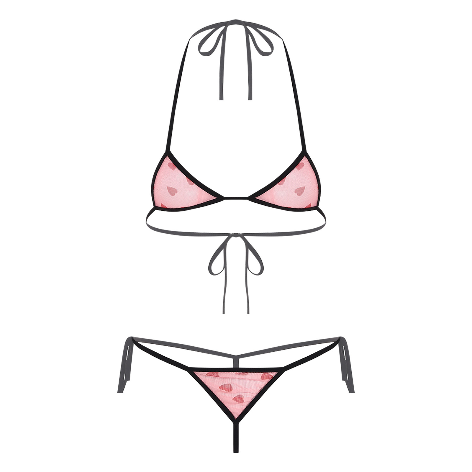 Womens Micro Mini Bikini Linge - Lace Bralette Set 评论和价格
