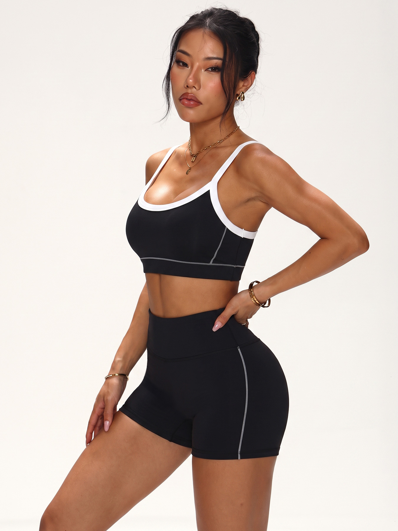Contrast Trim Seamless Workout - Minimizer Bra Women 评论和价格