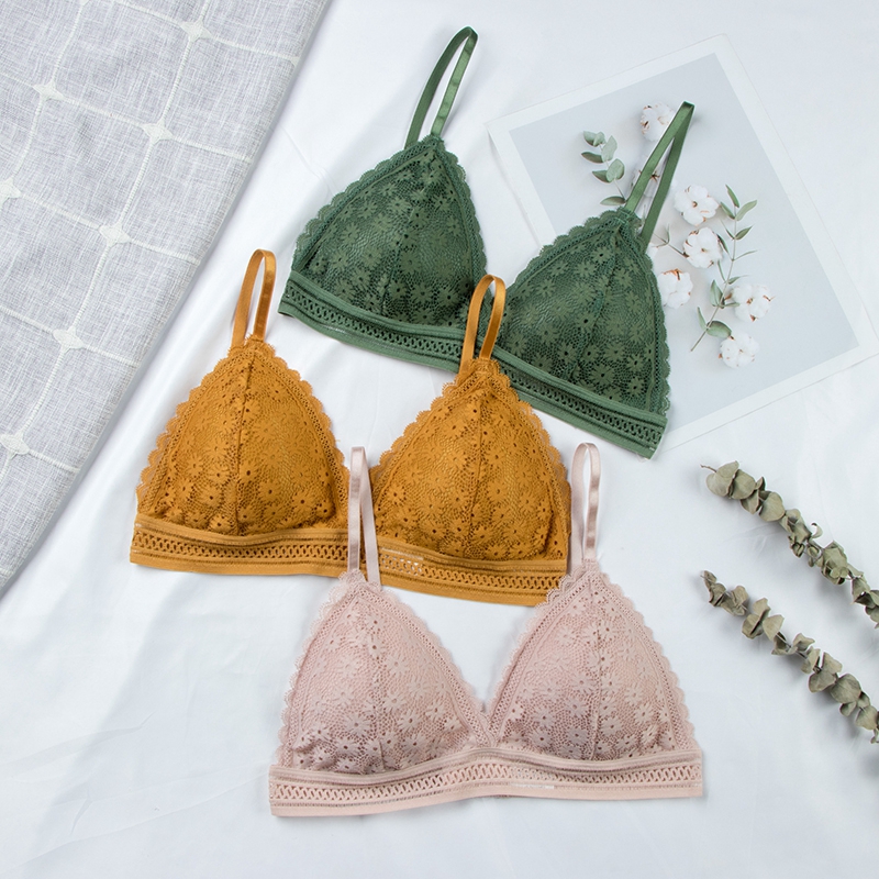 Sexy Floral Lace Bra Top For W - Lace Bralette Set 评论和价格