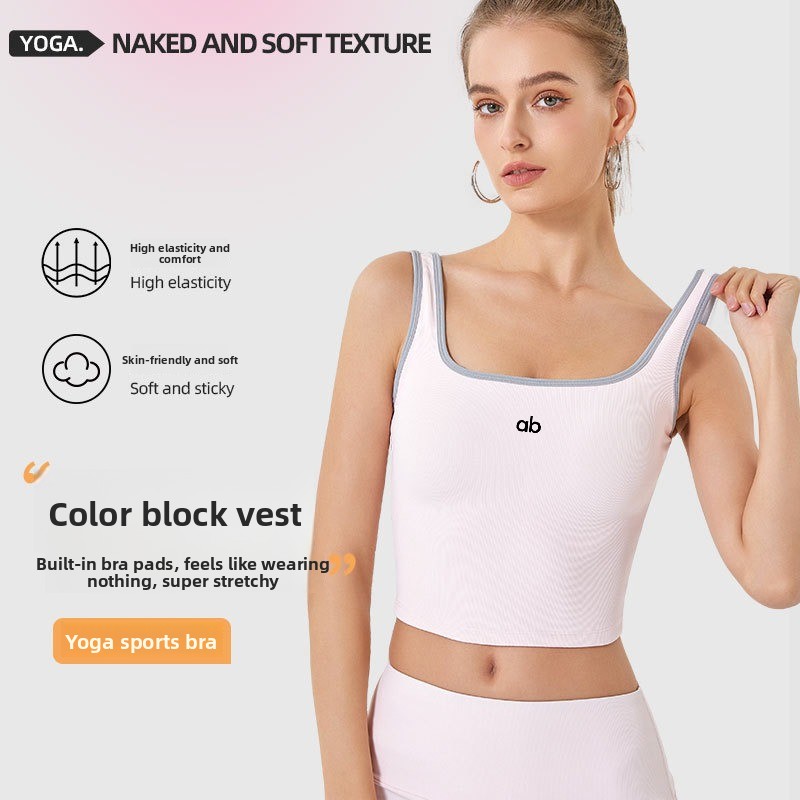 Women Summer Ribbed Yoga Tank  - Minimizer Bra Women 评论和价格