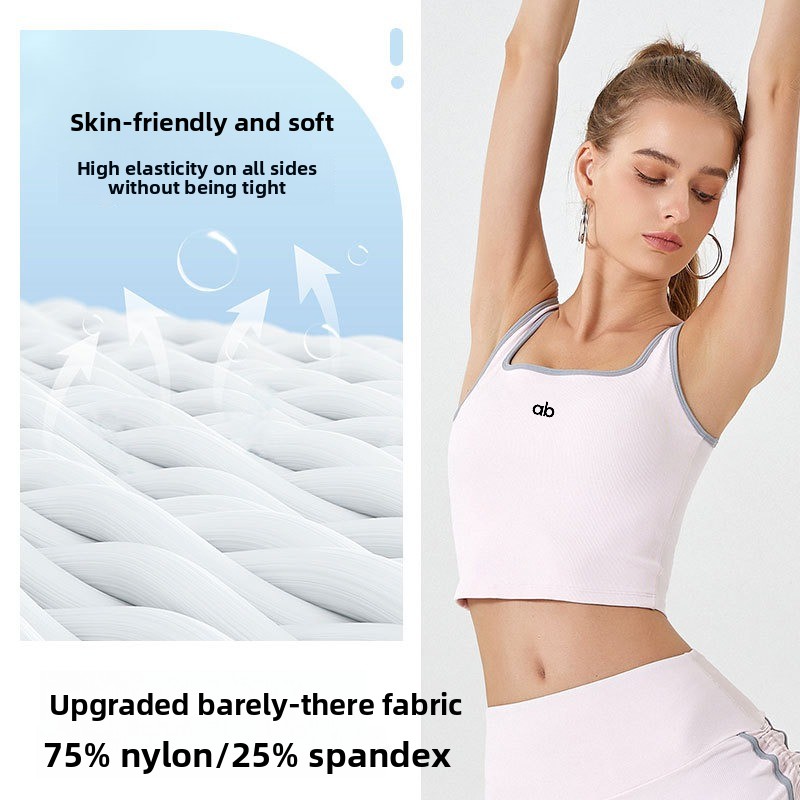 Women Summer Ribbed Yoga Tank  - Minimizer Bra Women 评论和价格